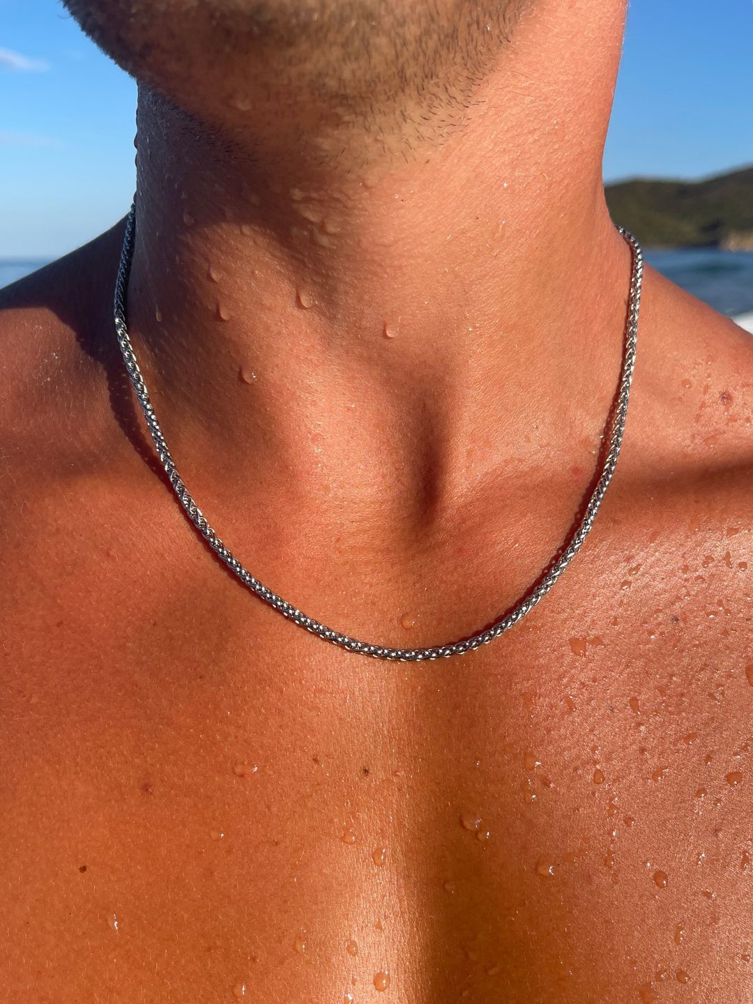 CORRENTE ESPIGA 3 MM | Prata