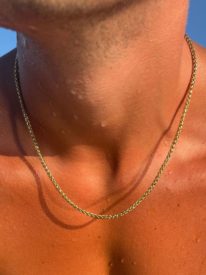 CORRENTE ESPIGA 3 MM | Ouro 18K