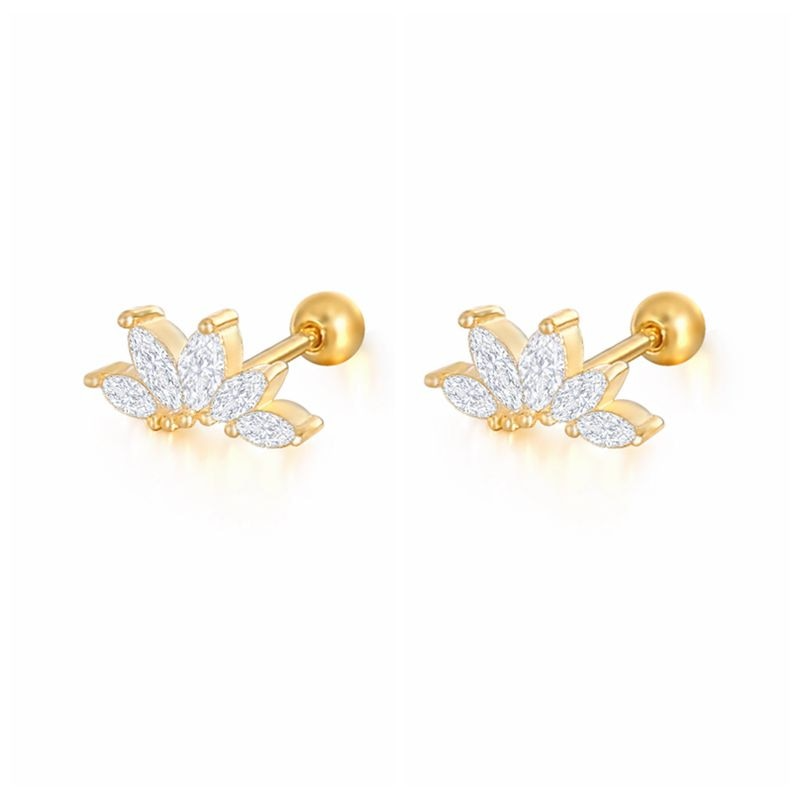 Brincos Pavé de Cristal, Prata S925