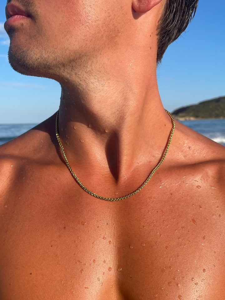 CORRENTE ESPIGA 3 MM | Ouro 18K