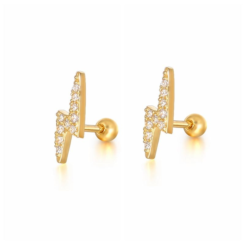 Brincos Pavé de Cristal, Prata S925