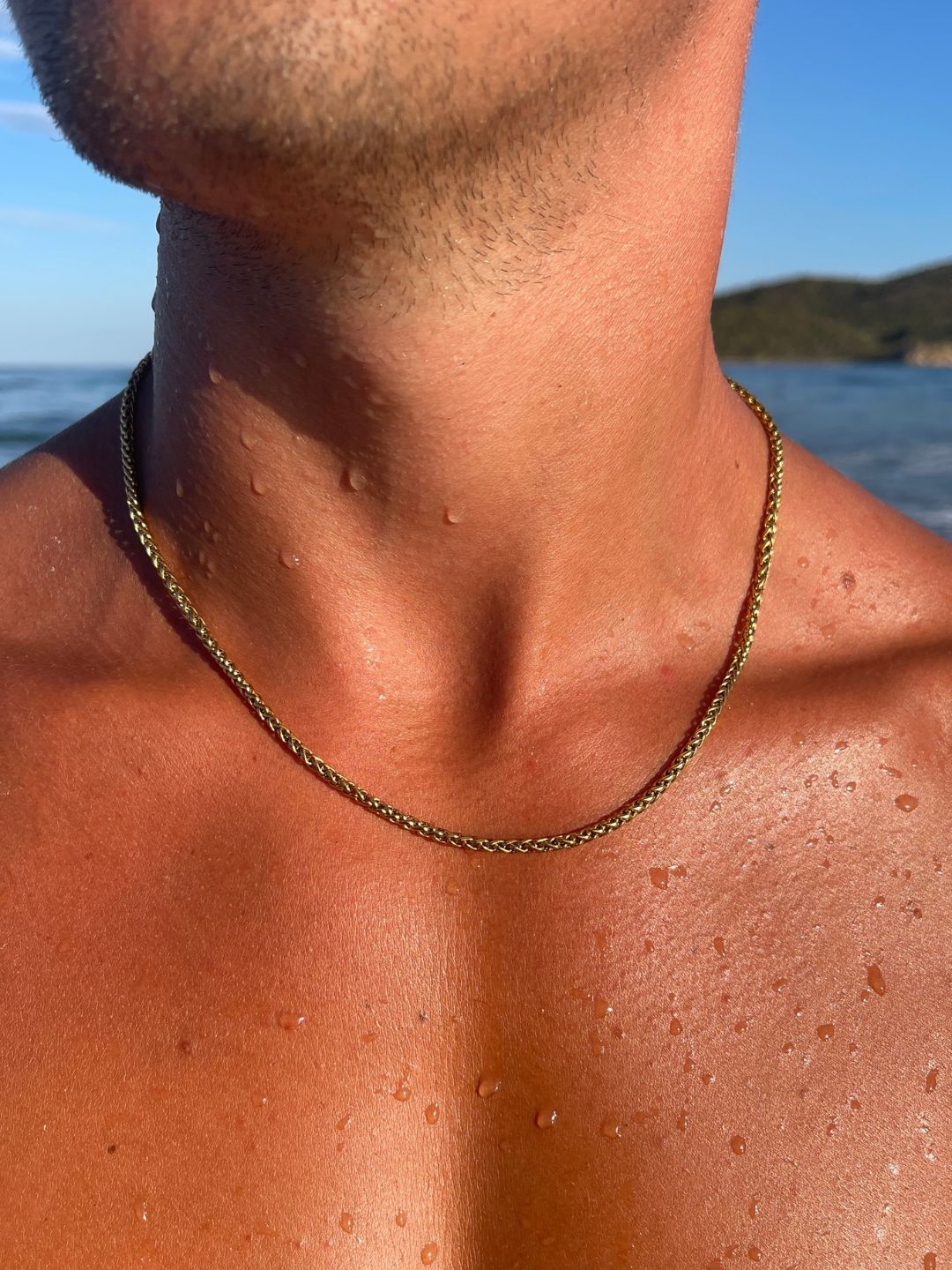 CORRENTE ESPIGA 3 MM | Ouro 18K