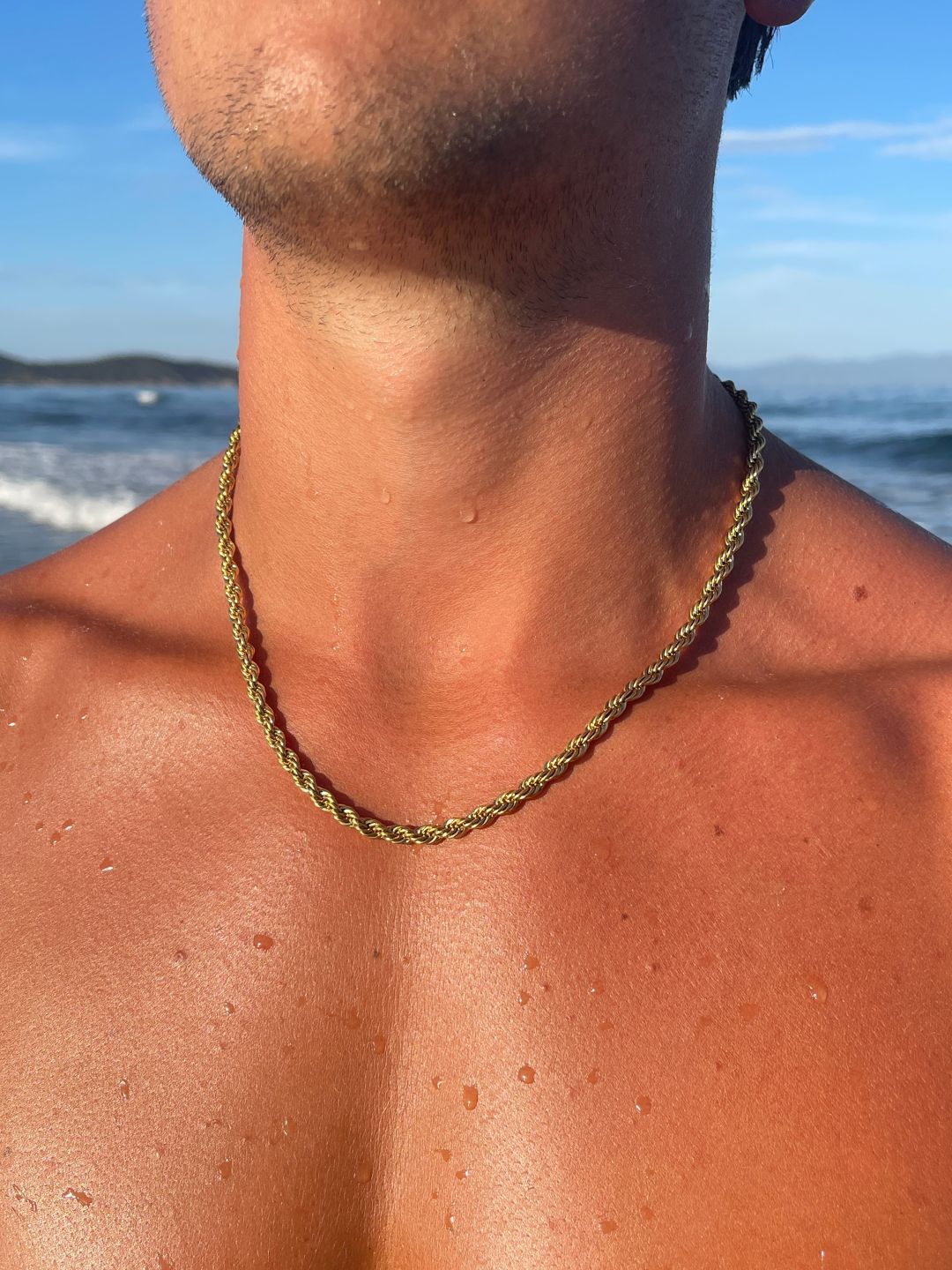 CORRENTE CORDA 5 MM | Ouro 18K