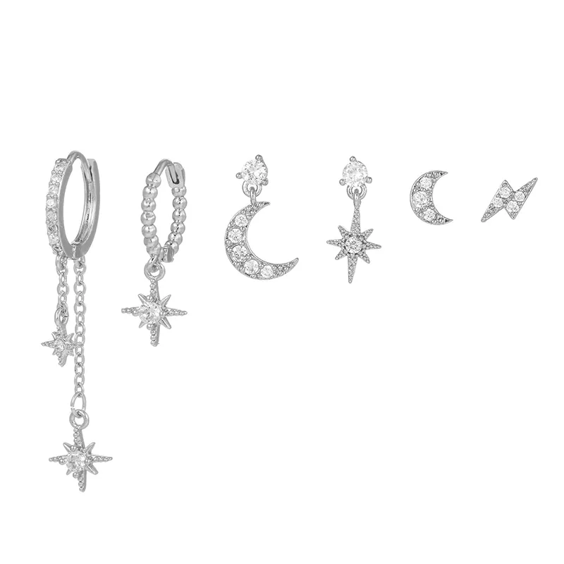 Coleção de Brincos Starlight, Aço 316L