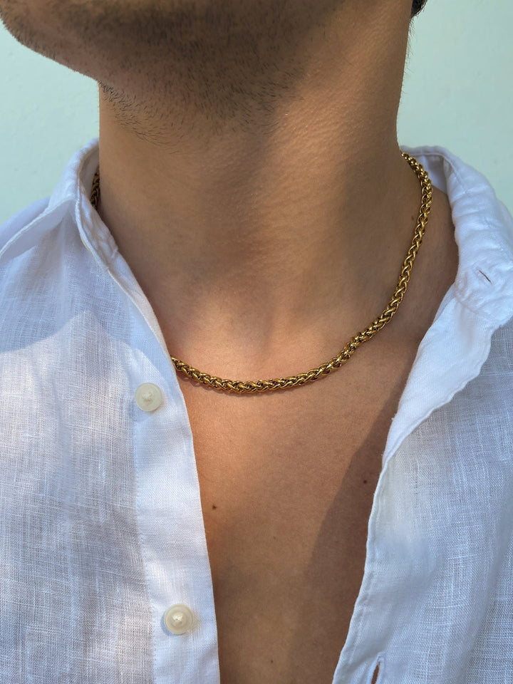 CORRENTE ESPIGA 5 MM | Ouro 18K