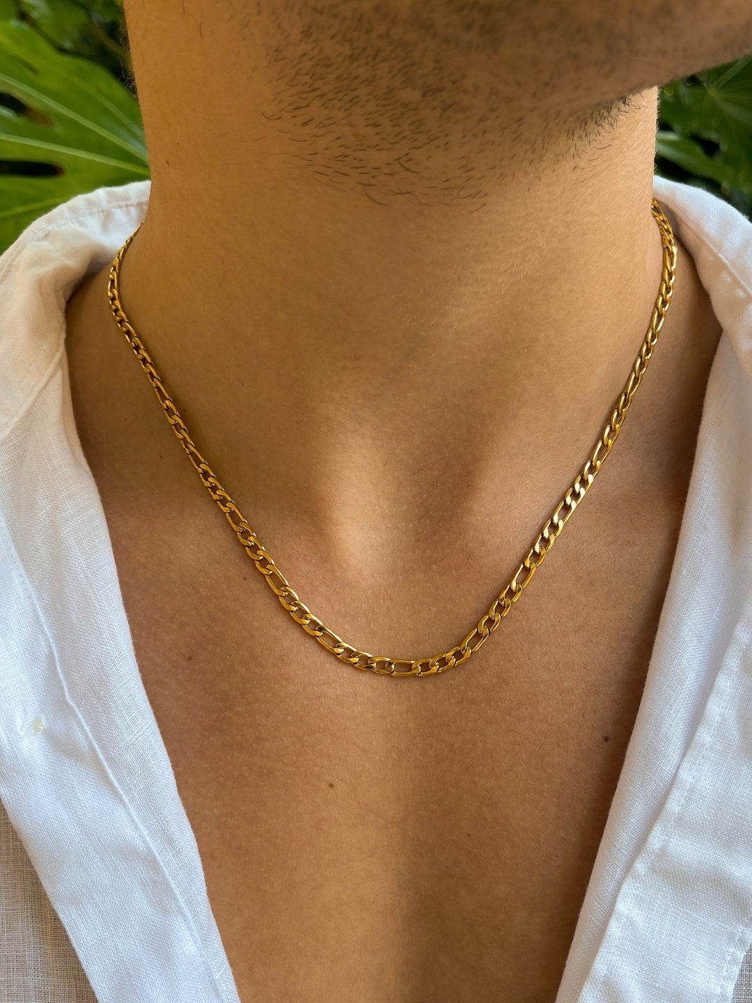 CORRENTE FIGARO 5 MM | Ouro 18K