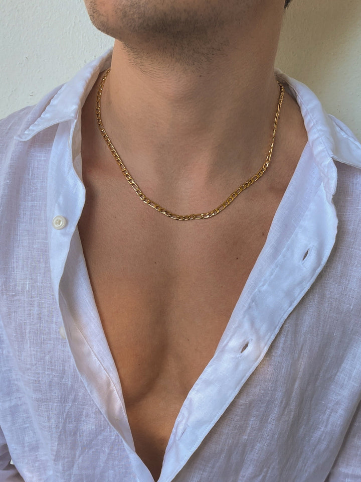 CORRENTE FIGARO 5 MM | Ouro 18K
