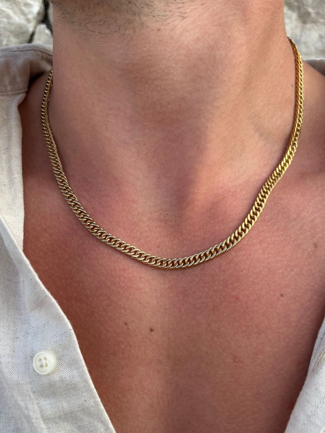 CORRENTE CUBANA 5 MM | Ouro 18K