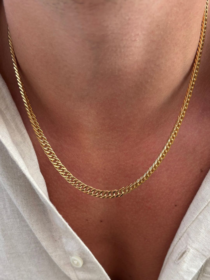 CORRENTE CUBANA 5 MM | Ouro 18K