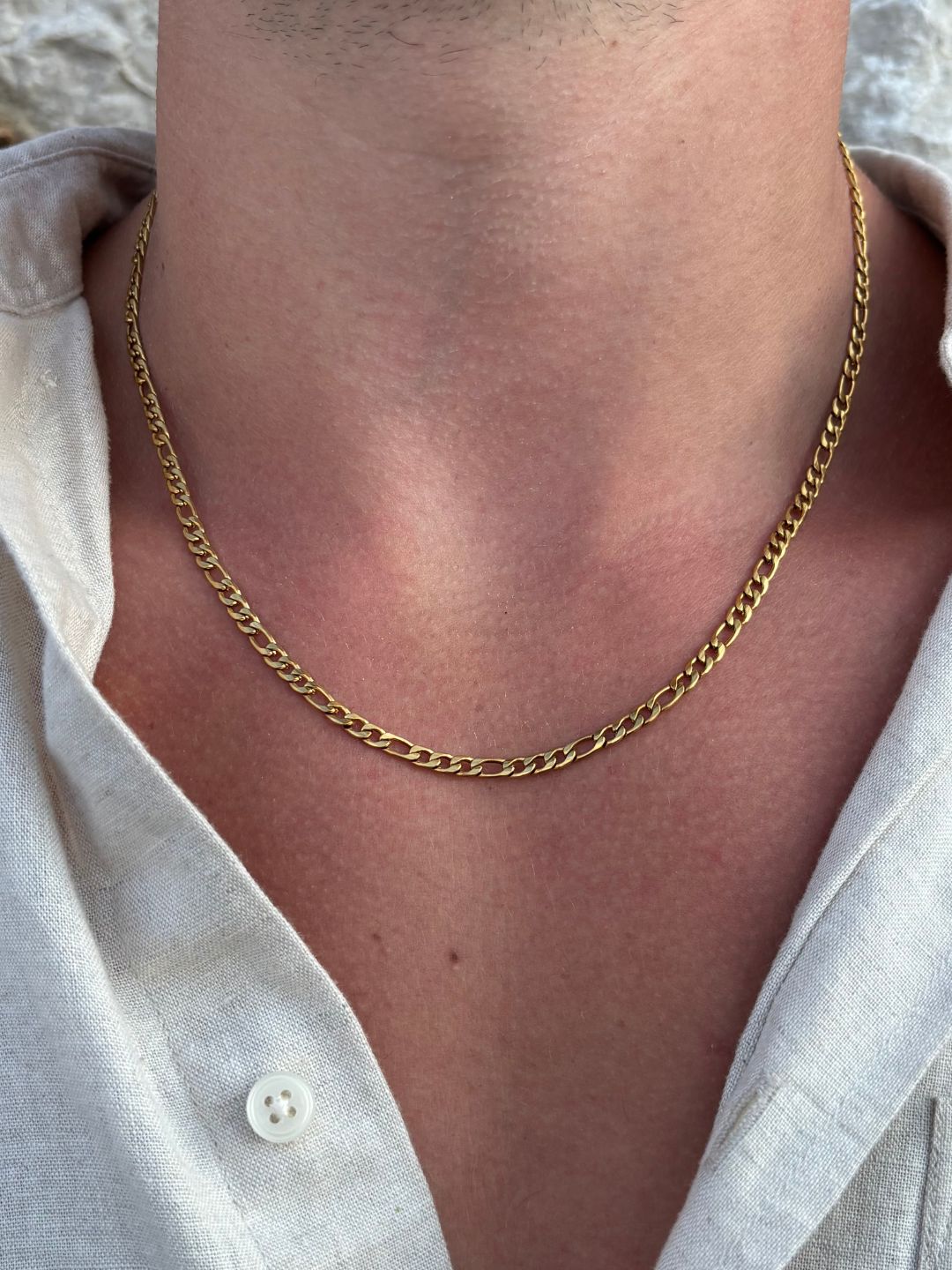 CORRENTE FIGARO 3 MM | Ouro 18K