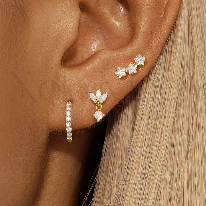 Conjunto de Brincos Lia