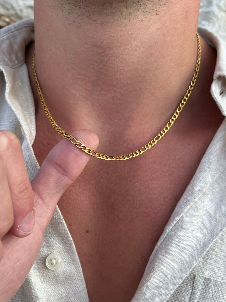 CORRENTE FIGARO 3 MM | Ouro 18K