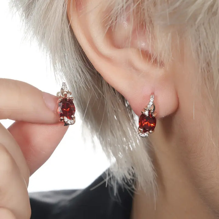 Brincos Pendentes Crimson Twilight | Ouro