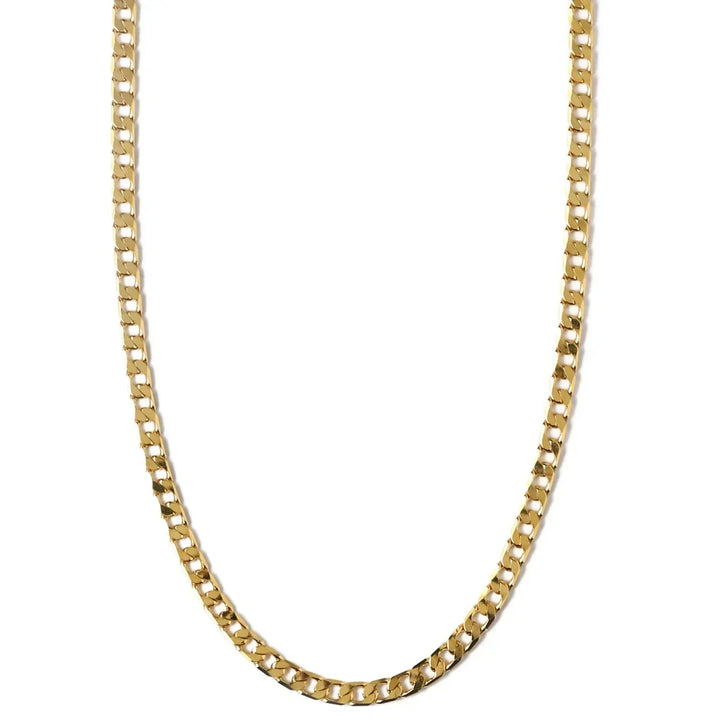Colar com Corrente Barbela Plana | Ouro