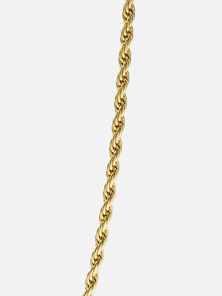 CORRENTE CORDA 3 MM | Ouro 18K