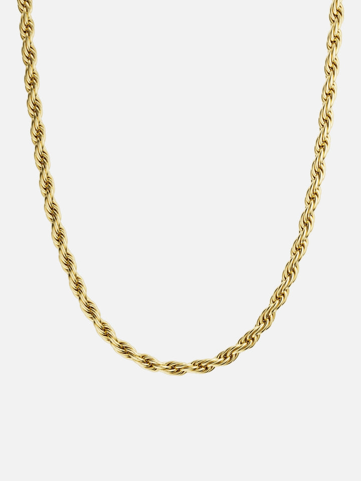 CORRENTE CORDA 5 MM | Ouro 18K