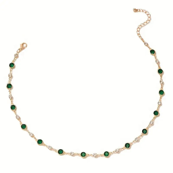Colar com Pendente Verde-Esmeralda