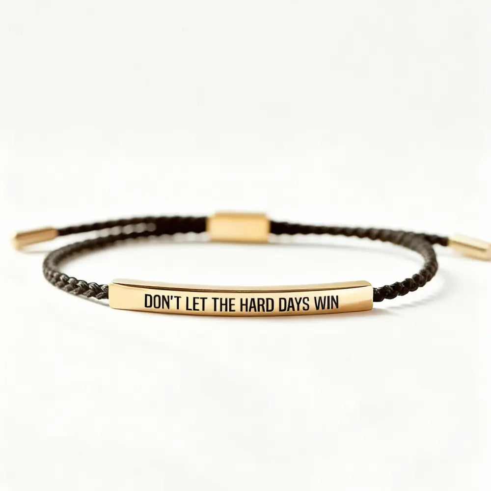 Pulseira Motivacional "Não Deixes os Dias Difíceis Ganhar"