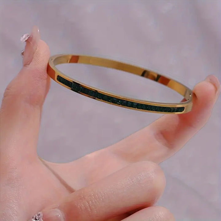 Pulseira Dourada e Verde