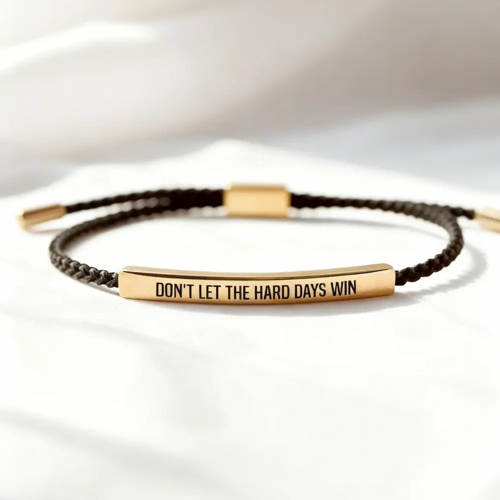 Pulseira Motivacional "Não Deixes os Dias Difíceis Ganhar"