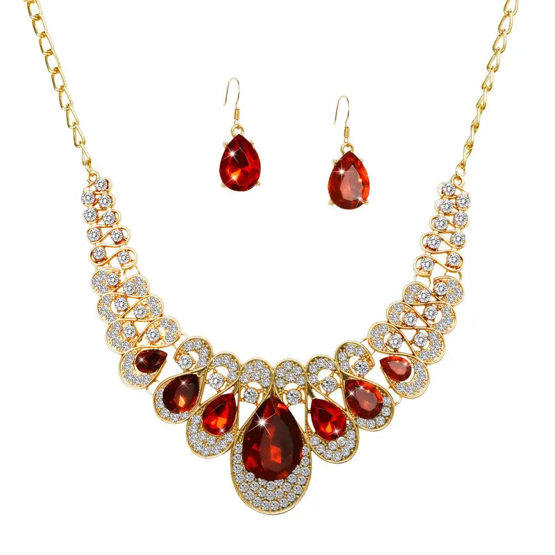 Conjunto de Joias Maevina Crimselle | Ouro