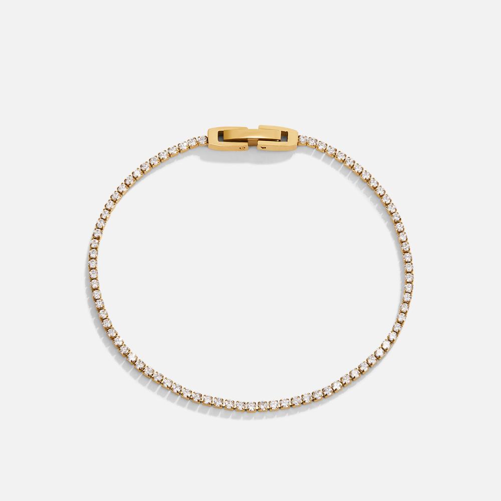Pulseira Dourada Niyah com Cristais