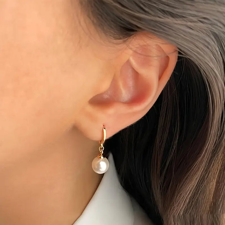 Conjunto de Joias de Pérolas Golden Grace