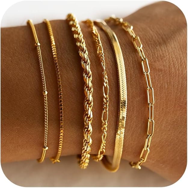 Conjunto de Pulseiras Isabella Vernetta | Ouro