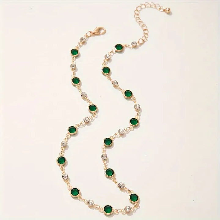Colar com Pendente Verde-Esmeralda