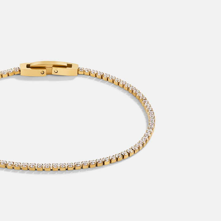 Pulseira Dourada Niyah com Cristais