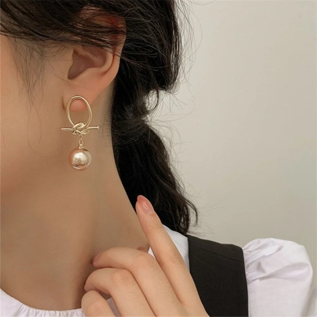 Brincos de Pérola Pendentes Elegantes