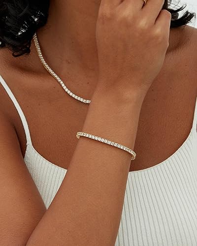 Pulseira Ténis com Moissanite | Ouro
