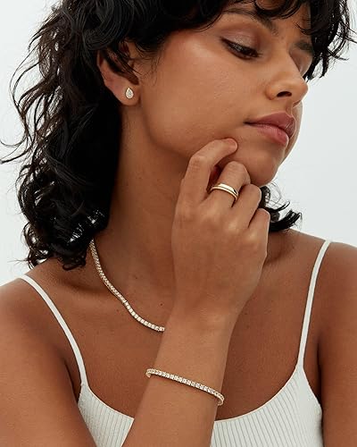 Pulseira Ténis com Moissanite | Ouro