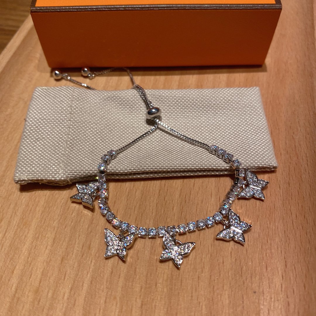Pulseira Ténis Camelia com Borboletas