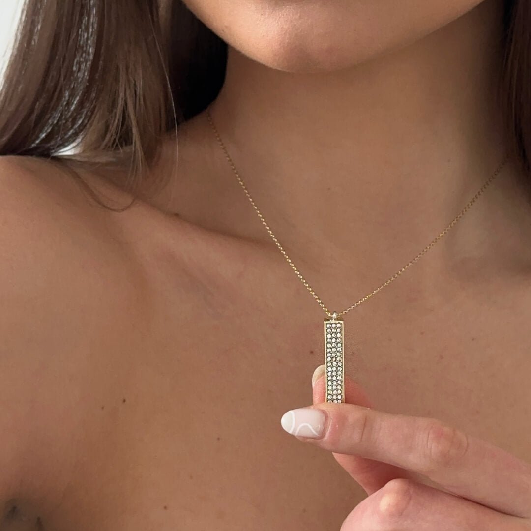 Colar "Amo-te" – Ouro Maciço
