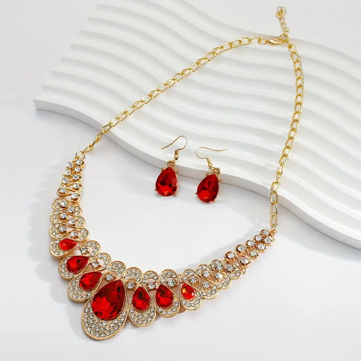 Conjunto de Joias Maevina Crimselle | Ouro