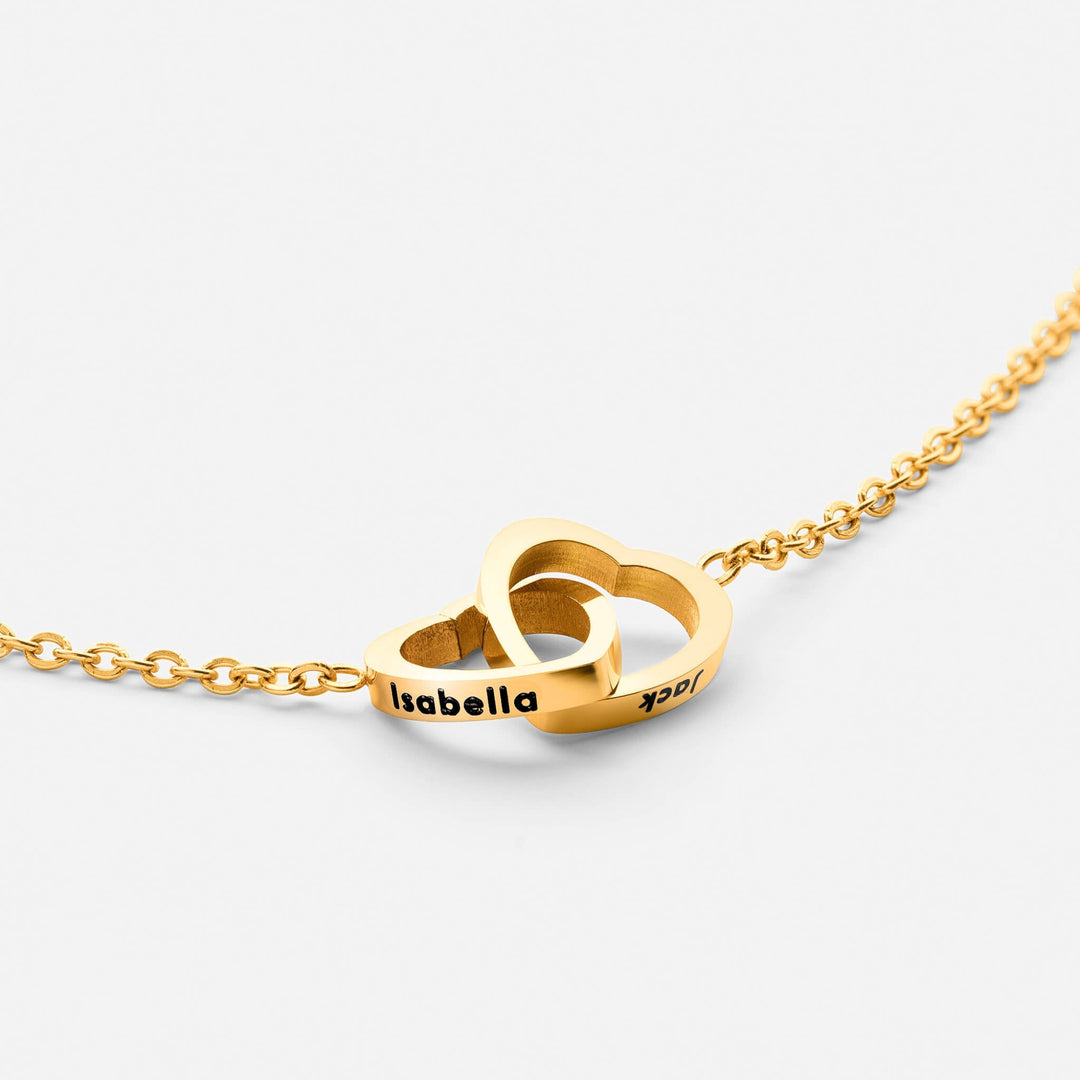 Colar Personalizado com Dois Corações