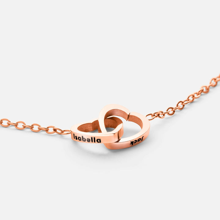 Colar Personalizado com Dois Corações