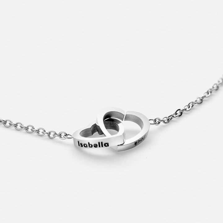 Colar Personalizado com Dois Corações
