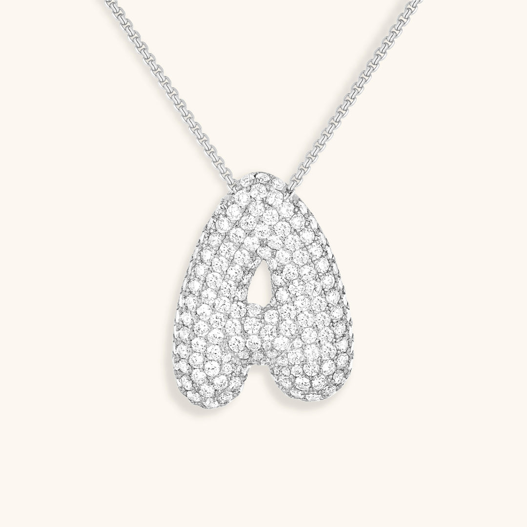 Colar Hailey com Inicial Bubble