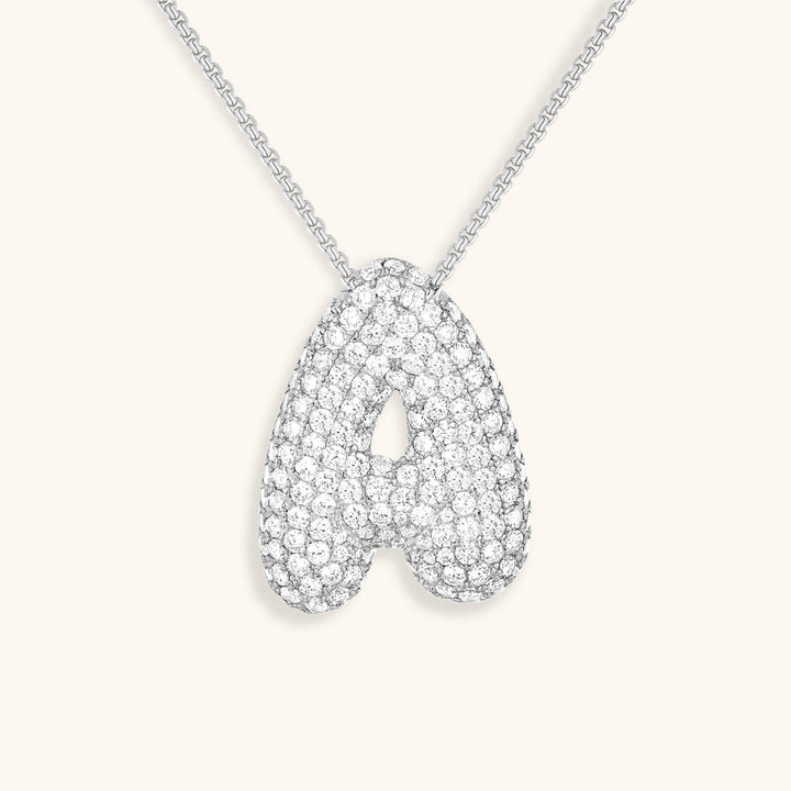 Colar Hailey com Inicial Bubble
