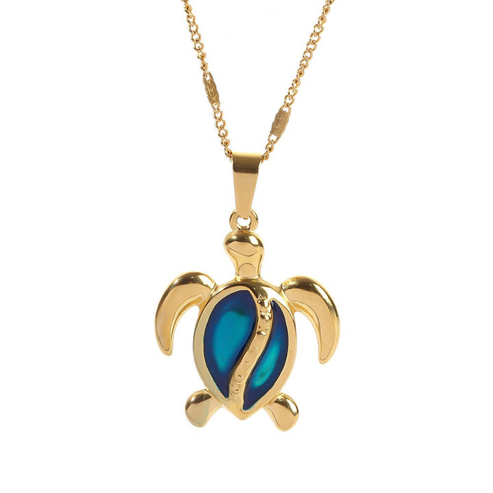Colar Azul Sonhos do Oceano com Tartaruga