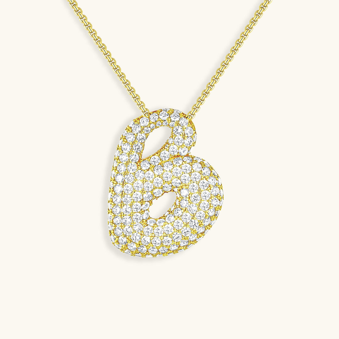 Colar Hailey com Inicial Bubble