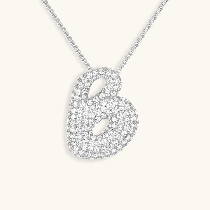Colar Hailey com Inicial Bubble