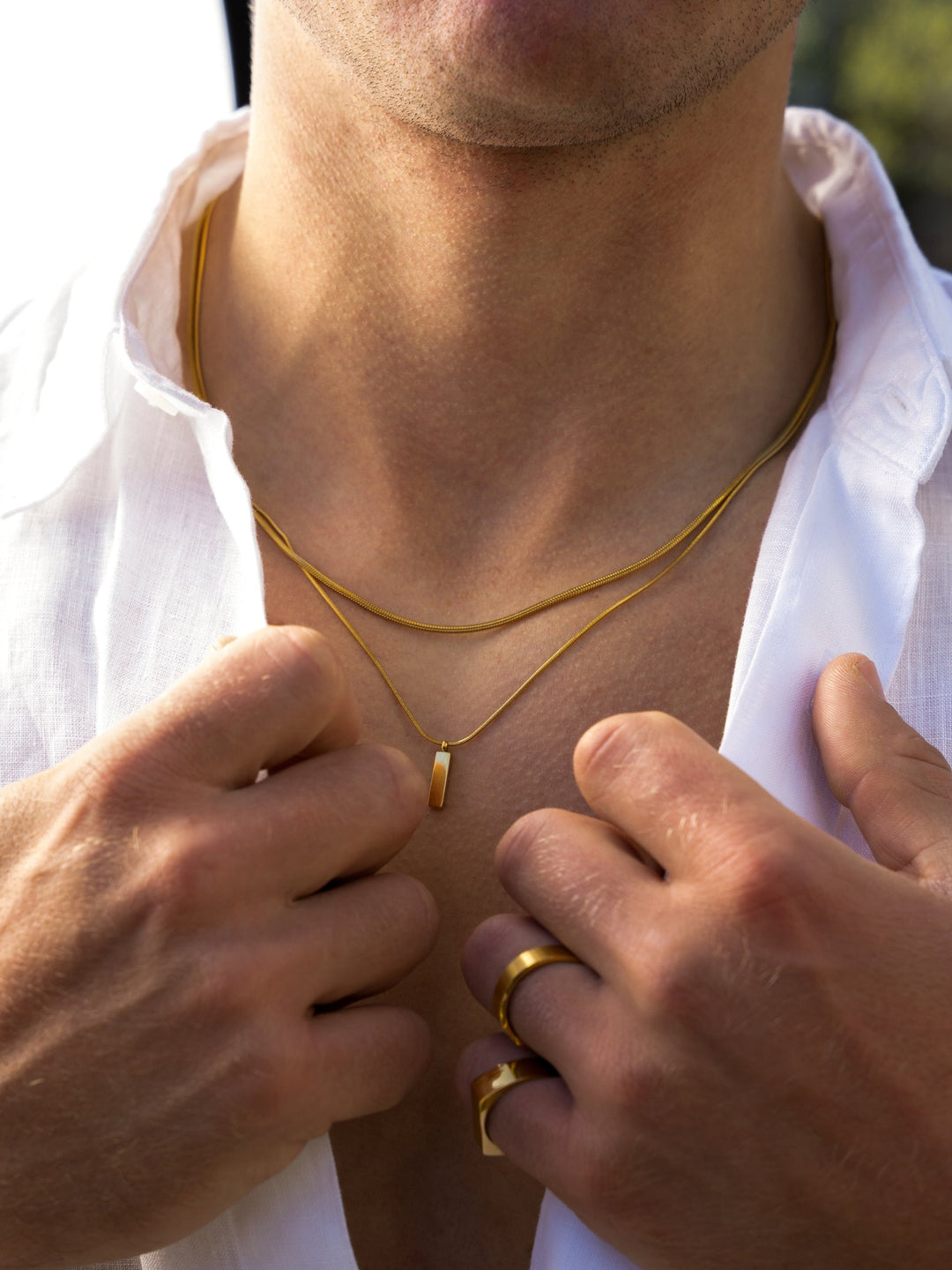 CORRENTE QUADRADA | Ouro 18K