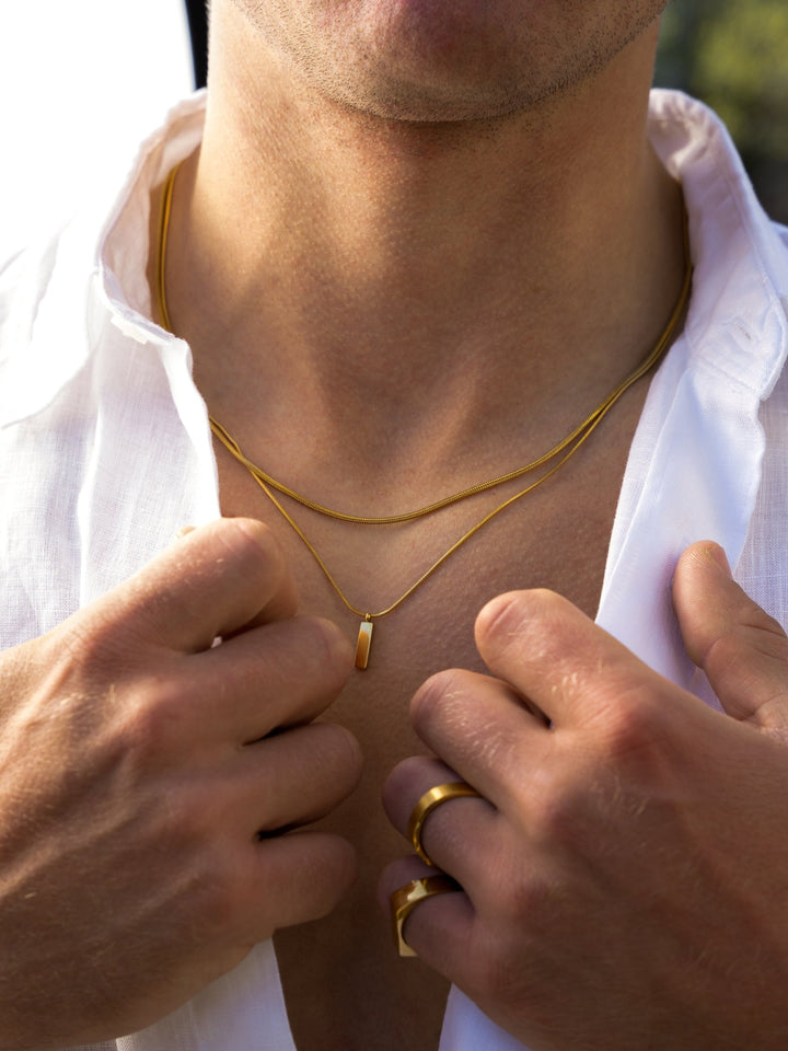 CORRENTE QUADRADA | Ouro 18K