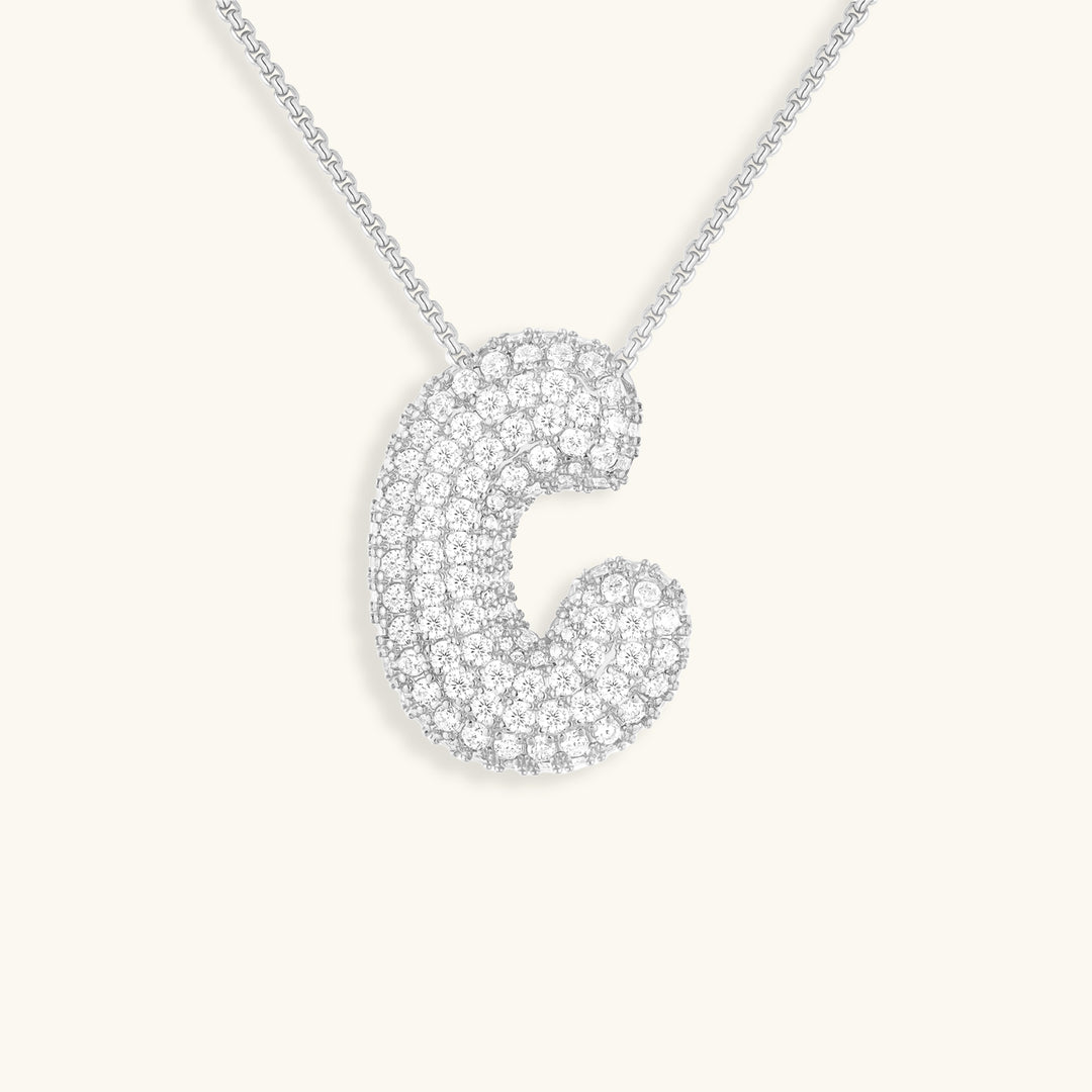 Colar Hailey com Inicial Bubble