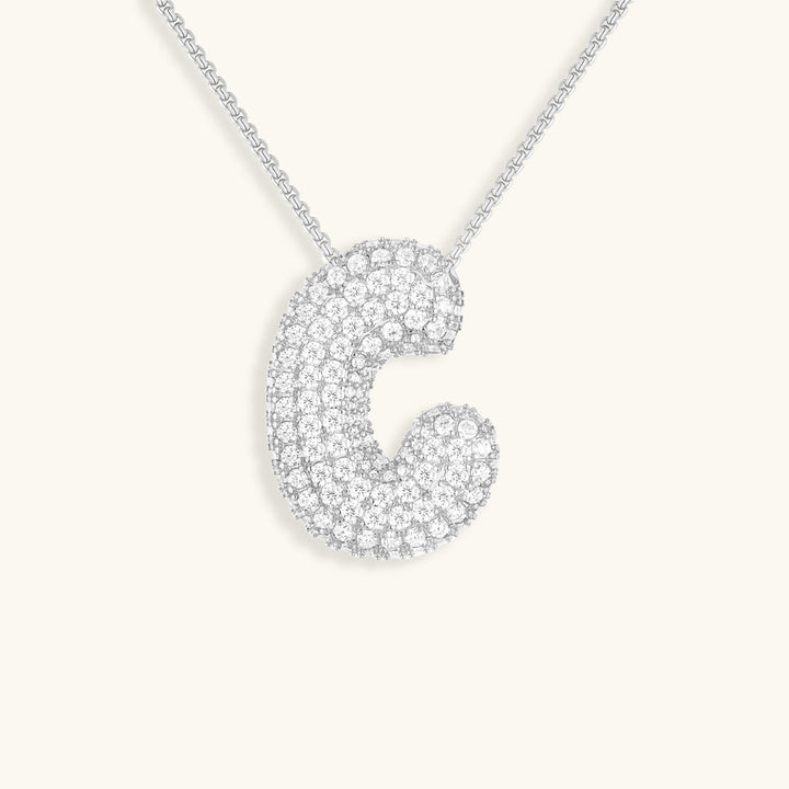 Colar Hailey com Inicial Bubble