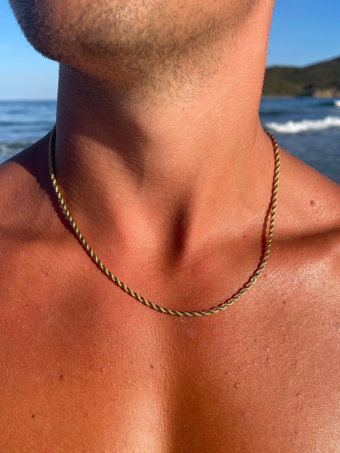 CORRENTE CORDA 3 MM | Ouro 18K