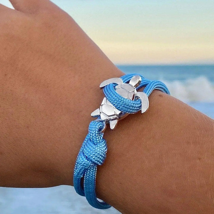 Pulseira Feita à Mão com Tartaruga Marinha